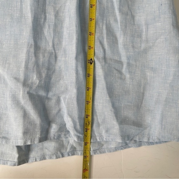 FLAX Sleeveless Tunic Top Light Blue Size Small - Picture 7 of 8